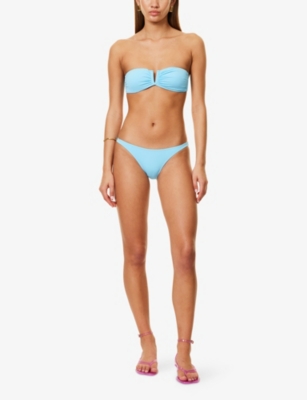 MELISSA ODABASH WOMENS CELESTE ALBA MID-COVERAGE STRETCH-WOVEN BIKINI BOTTOMS 
