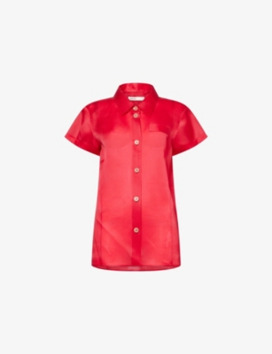 KHAITE: Keefe Sheer Silk Top