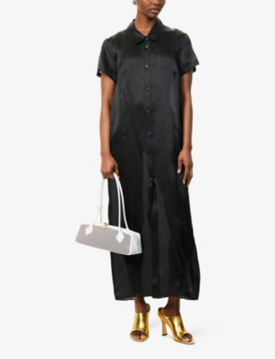 KHAITE: Effy Relaxed Silk Midi Dress