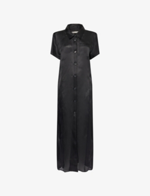 KHAITE: Effy Relaxed Silk Midi Dress