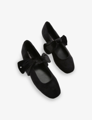Kg Kurt Geiger Womens Blk/other Master2 Velvet Ballet Flats Eur 38/5 Uk In Black