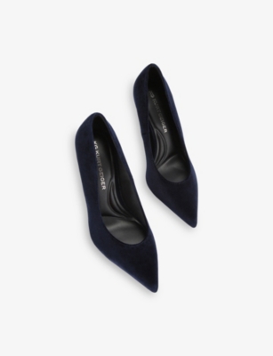 KG KURT GEIGER: Nala Velvet Heeled Courts