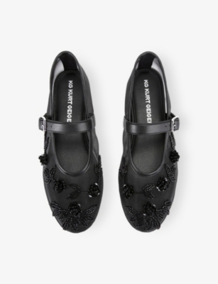 KG KURT GEIGER: Nacy Embellished Mesh Pumps