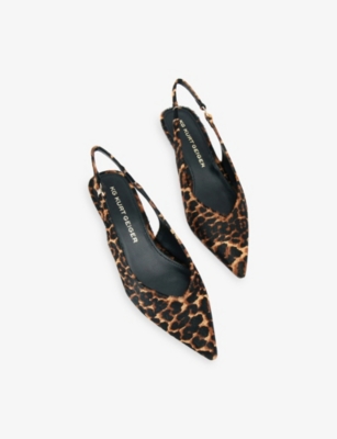 KG KURT GEIGER: Agatha Pony-Hair Sling-Back Heels