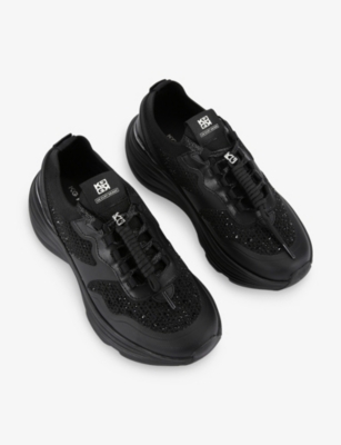 KG KURT GEIGER: Lotta Gem Woven Trainers