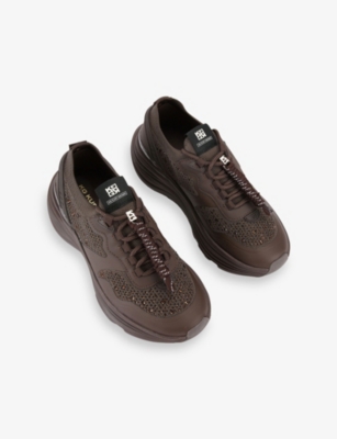 Kg Kurt Geiger Womens Brown/oth Lotta Gem Woven Trainers Eur 38/5 Uk In Brown