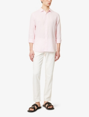Orlebar Brown Mens Sea Mist Fallon Stretch-cotton Trousers In Sea Mist