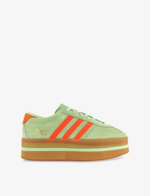 ADIDAS: Gazelle Stack Suede Low-Top Trainers