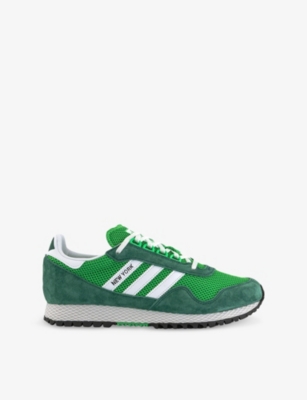 ADIDAS: New York Suede And Mesh Low-Top Trainers