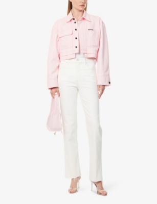 GOOD AMERICAN: Good Icon Straight-Leg Stretch-Woven Jeans