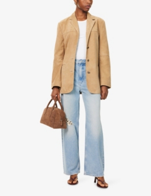 GOOD AMERICAN: Good Standard Baggy Low-Rise Denim Jeans