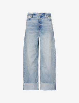GOOD AMERICAN: Good Standard Barrel Wide-Leg Denim Jeans
