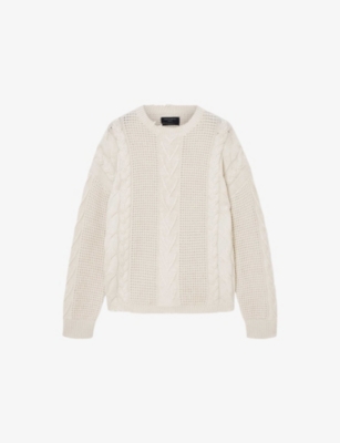 ALLSAINTS: Tenter Crewneck Wool And Cotton-Blend Jumper