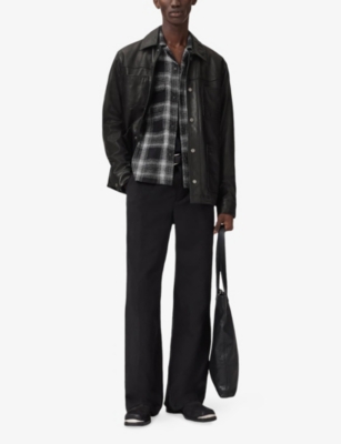 ALLSAINTS: Teshio Checked Long-Sleeve Cotton Shirt