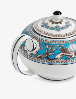 Wedgwood Florentine Turquoise Bone-china Teapot 300ml