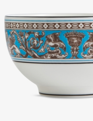 Wedgwood Florentine Turquoise Bone-china Tea Bowl 8cm