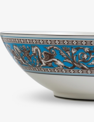 Wedgwood Florentine Turquoise Bone-china Cereal Bowl 18cm