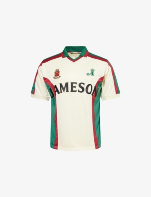 AWAKE NY: Awake NY x Jameson Soccer Striped Woven T-Shirt