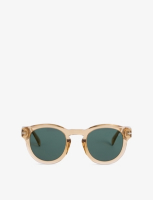 Eyewear By David Beckham Mens Ochre 7041/s Flat Square Acetate Sunglasses