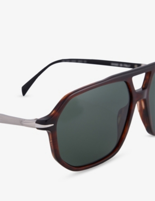 EYEWEAR BY DAVID BECKHAM: 1172/S Square-Frame Acetate Sunglasses