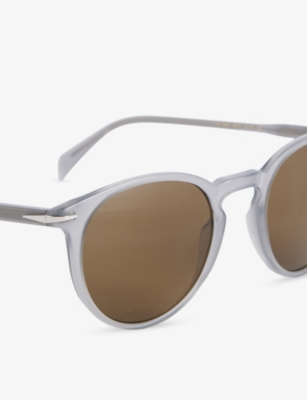 EYEWEAR BY DAVID BECKHAM: DB 1139/S Round Frame Acetate Sunglasses