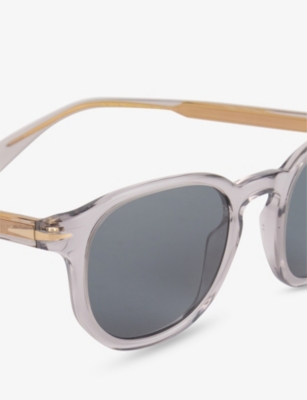 Eyewear By David Beckham Mens Grey 1007/s Round-frame Acetate Sunglasses In Grey