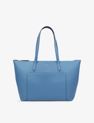 SMYTHSON: East West Cross-Grain Leather Tote Bag