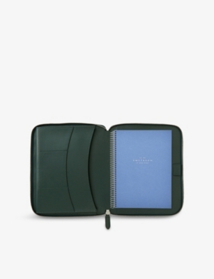 SMYTHSON: Ludlow Leather A5 Writing Folder 19cm x 24cm