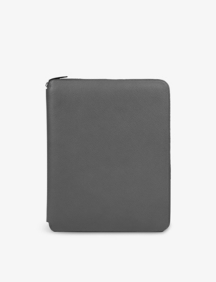 SMYTHSON: Panama Zipped A4 Leather Writing Folder 33cm x 25cm