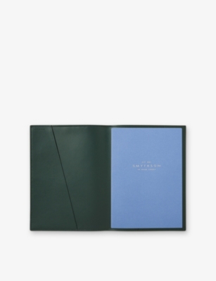 SMYTHSON: Evergreen Refillable Leather Notebook 19.5cm x 14.5cm