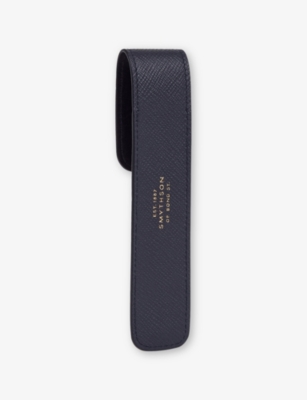 SMYTHSON: Panama Cross-Grain Leather Pen Case