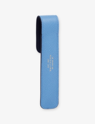 SMYTHSON: Panama Cross-Grain Leather Pen Case