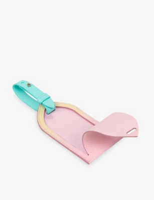SMYTHSON: Panama Leather Luggage Tag