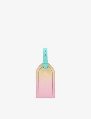 SMYTHSON: Panama Leather Luggage Tag