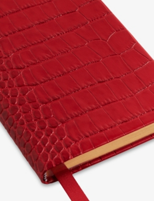SMYTHSON: Chelsea Croc-Embossed Leather Notebook 16.7 x 11.2cm