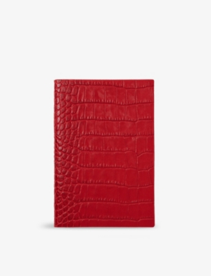 SMYTHSON: Chelsea Croc-Embossed Leather Notebook 16.7 x 11.2cm