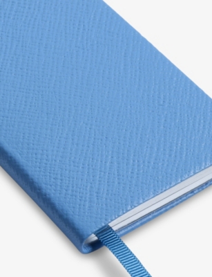 SMYTHSON: Wafer Grained Leather Notebook 10.5 x 7cm
