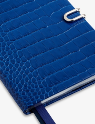 SMYTHSON: 2025-26 Panama Weekly Mid-Year Crocodile-Embossed Leather Diary 19.6cm x 14cm