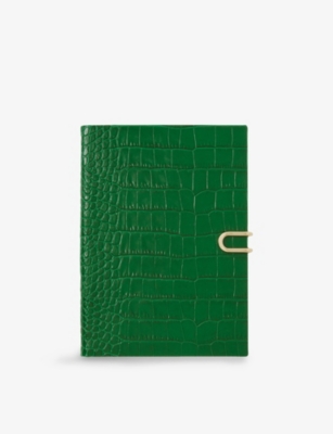 SMYTHSON: 2025-26 Panama Weekly Mid-Year Crocodile-Embossed Leather Diary 19.6cm x 14cm