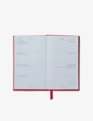 SMYTHSON: 2025-2026 Panama Weekly Leather Diary with Pocket 9cm x 14cm