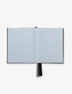SMYTHSON: 2025-26 Portobello Weekly Mid-Year Vertical Leather Diary 26cm x 21cm