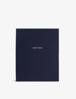 SMYTHSON: 2025-26 Portobello Weekly Mid-Year Vertical Leather Diary 26cm x 21cm