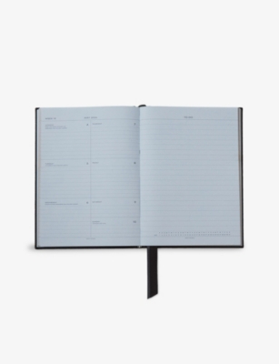 SMYTHSON: 2025-26 Soho Weekly Mid-Year Leather Diary 19.6cm x 14cm