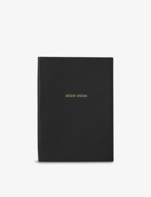 SMYTHSON: 2025-26 Soho Weekly Mid-Year Leather Diary 19.6cm x 14cm