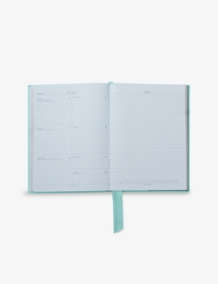 SMYTHSON: 2025-26 Soho Weekly Mid-Year Leather Diary 19.6cm x 14cm