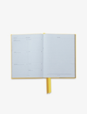 SMYTHSON: 2025-26 Soho Weekly Mid-Year Leather Diary 19.6cm x 14cm