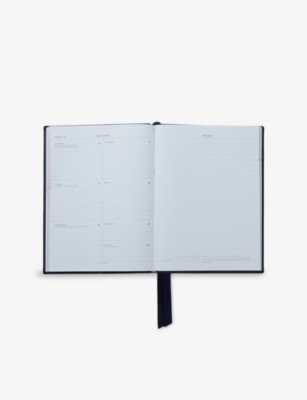 SMYTHSON: 2025-26 Soho Weekly Mid-Year Leather Diary 19.6cm x 14cm