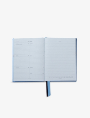 SMYTHSON: 2025-26 Soho Weekly Mid-Year Leather Diary 19.6cm x 14cm