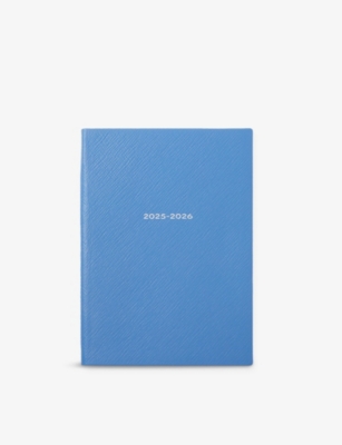 SMYTHSON: 2025-26 Soho Weekly Mid-Year Leather Diary 19.6cm x 14cm