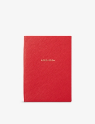 SMYTHSON: 2025-26 Soho Weekly Mid-Year Leather Diary 19.6cm x 14cm